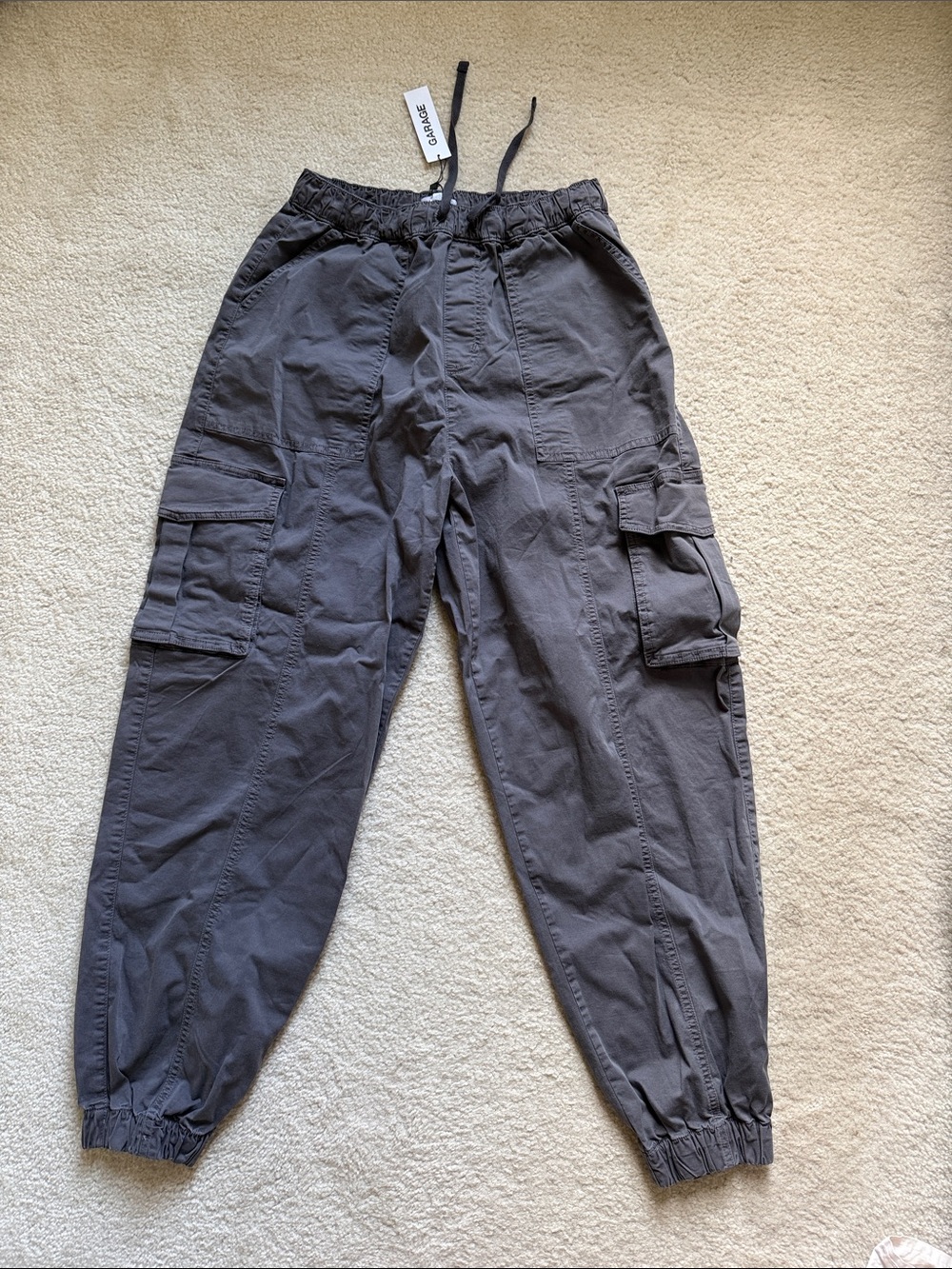 Garage Dark Charcoal Utility Cargo Joggers